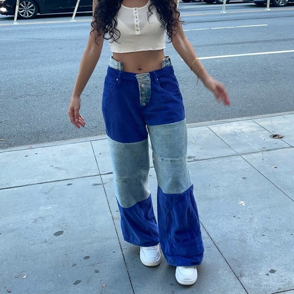 Rework jeans, size 27”, one of a kind - Picture 1 of 5